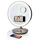 Alternate image 5 for iHome&reg; Glow Ring 10x/1x Oversized Rechargeable Vanity Mirror in Silver/Nickel