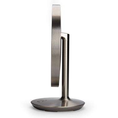 iHome&reg; Glow Ring 10x/1x Oversized Rechargeable Vanity Mirror in Silver/Nickel. View a larger version of this product image.