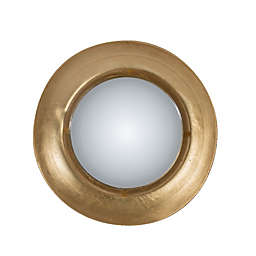 A&B Home Wall Mirror with LED Lighting in Gold