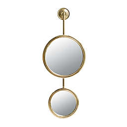 A&B Home 11-Inch x 28.5-Inch Metal Contemporary Mirror in Gold
