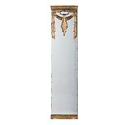 A&B Home 63-Inch Sash Drape Wall Mirror in Antique Gold