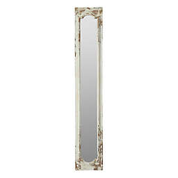A&B Home 69.5-Inch Clear Floor Mirror in Weathered White