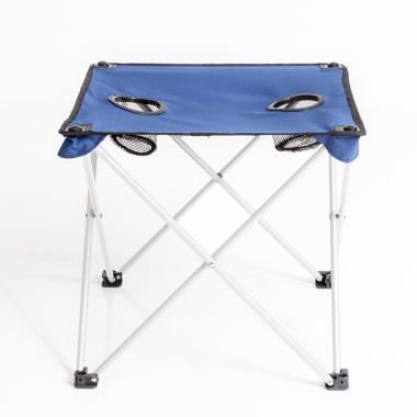 Simply Essential&trade; Foldable Camp Table in True Navy. View a larger version of this product image.