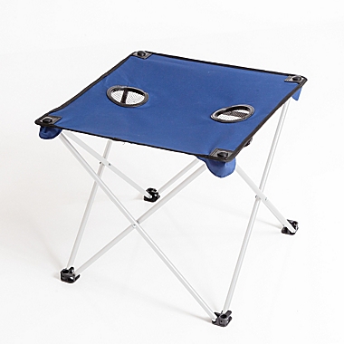 Simply Essential&trade; Foldable Camp Table in True Navy. View a larger version of this product image.