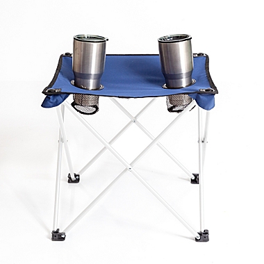 Simply Essential&trade; Foldable Camp Table in True Navy. View a larger version of this product image.