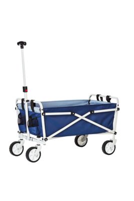 Simply Essential&trade; Outdoor Folding Wagon with Cupholders in True Navy