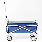 Alternate image 5 for Simply Essential&trade; Outdoor Folding Wagon with Cupholders in True Navy