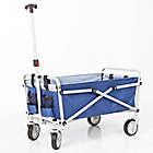 Alternate image 3 for Simply Essential&trade; Outdoor Folding Wagon with Cupholders in True Navy
