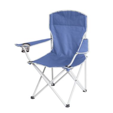 Simply Essential&trade; Outdoor Folding Chair in Navy. View a larger version of this product image.