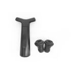 Alternate image 2 for Our Table&trade; Wine Saver with Two Stoppers in Black