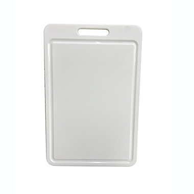 Simply Essential&trade; 18-Inch x 12-Inch Polypropylene Cutting Board in Beige. View a larger version of this product image.