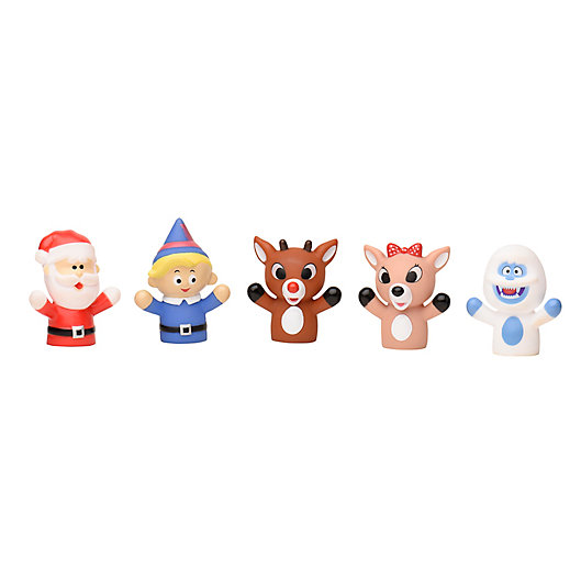 Alternate image 1 for Rudolph the Red-Nosed Reindeer 5-Piece Finger Puppet Set