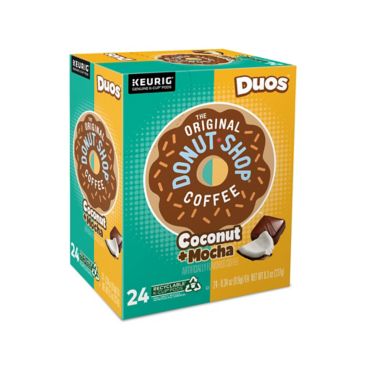 The Original Donut Shop&reg; Duos Coconut + Mocha Keurig&reg; K-Cup&reg; Pods, 24 Count. View a larger version of this product image.