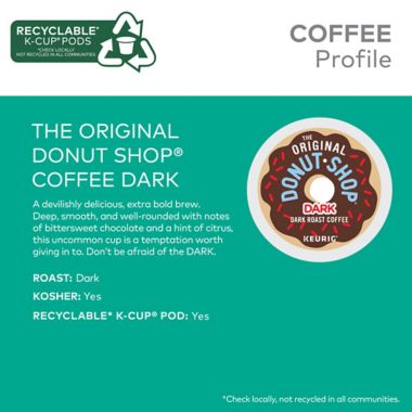 The Original Donut Shop&reg; Dark Coffee Keurig&reg; K-Cup&reg; Pods 24-Count. View a larger version of this product image.
