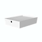 Alternate image 5 for Simply Essential&trade; Shallow Stackable Storage Box with Lid in White