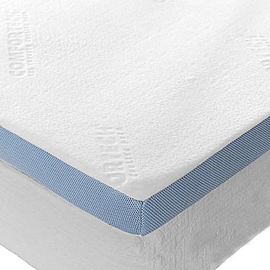 COMFORTECH&reg; Rayon from Bamboo Cooling Gel Memory Foam Twin/Twin XL Mattress Topper. View a larger version of this product image.