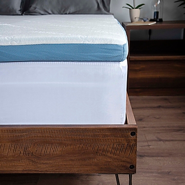 COMFORTECH&reg; Rayon from Bamboo Cooling Gel Memory Foam Twin/Twin XL Mattress Topper. View a larger version of this product image.