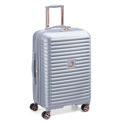 DELSEY PARIS Cruise 3.0 24-Inch Hardside Spinner Checked Luggage in Platinum