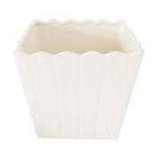 H for Happy&trade; Ceramic Popcorn Tub in White
