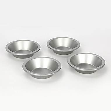 Our Table&trade; Non-Stick Mini Pie Dishes in Silver (Set of 4). View a larger version of this product image.