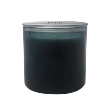 Everhome&trade; Dogwood & Dahlia 14 oz. 3-Wick Jar Candle with Lid in Indigo. View a larger version of this product image.