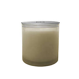 Everhome™ Amber Musk 11 oz. Glass Jar Candle with Lid in Taupe