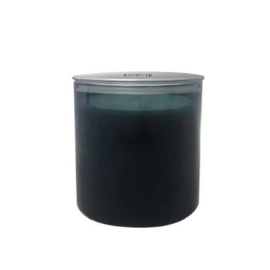 Everhome&trade; Dogwood & Dahlia 11 oz. Jar Candle with Lid in Indigo. View a larger version of this product image.