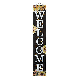 Glitzhome® 42.13-Inch Fall Pre-Lit Wooden Sunflowers "Welcome" Porch Sign