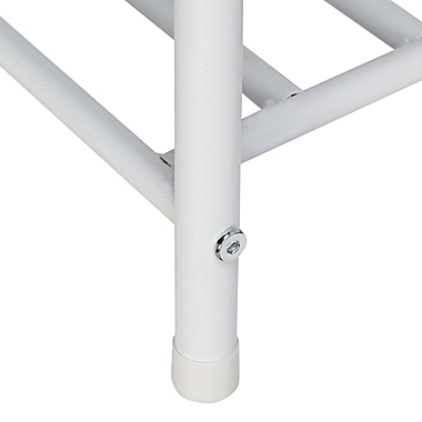 Honey-Can-Do&reg; 3-Shelf Steel Shoe Rack in Matte White. View a larger version of this product image.