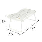 Alternate image 2 for Honey-Can-Do&reg; Collapsible Folding Lap Desk in Faux White Marble