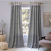No. 918&reg;  Bethany Slub Textured Sheer Tie Top Window Curtain Panel (Single)