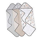 Alternate image 0 for Ingenuity&trade; Clean &amp; Cuddly 3-Pack Hooded Bath Towels in Grazer