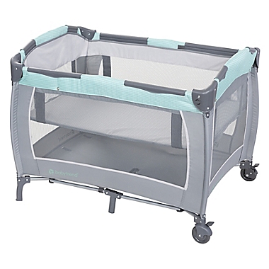 Baby Trend&reg; Lil Snooze Deluxe III Nursery Center Playard in Mint. View a larger version of this product image.