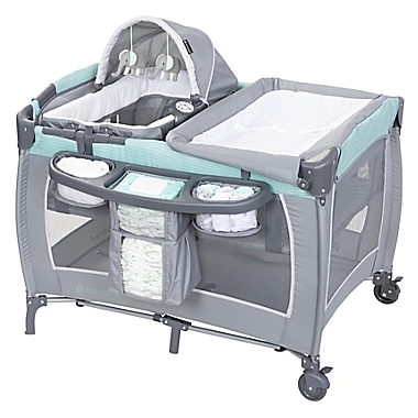 Baby Trend&reg; Lil Snooze Deluxe III Nursery Center Playard in Mint. View a larger version of this product image.