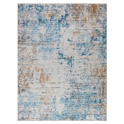 Madison Park Newport Abstract Rug in Cream/Blue