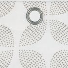 Alternate image 2 for Simply Essential&trade; Mod Flower Grommeted 84-Inch Curtain Panel in White/Taupe (Single)