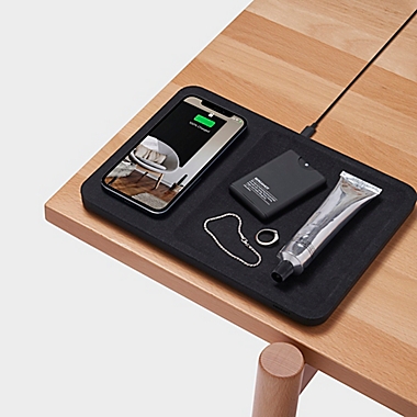 Courant Essentials&reg; Catch:3 Wireless Charging Station in Charcoal. View a larger version of this product image.