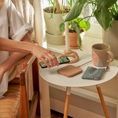 Courant Essentials&reg; Catch:1 Wireless Charger in Camel. View a larger version of this product image.