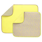 Simply Essential&trade; 2-Pack Geometric Modern Dish Drying Mats in Limelight/Sandshell