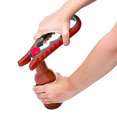 Our Table&trade; Easi-Twist Lid Opener in Red/Grey. View a larger version of this product image.