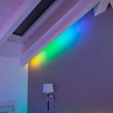 Twinkly&trade; 100-Light RGB String Lights in Black/Multi. View a larger version of this product image.