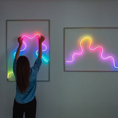 Twinkly&trade; Flex 200-Light RGB String Lights in White/Multi. View a larger version of this product image.