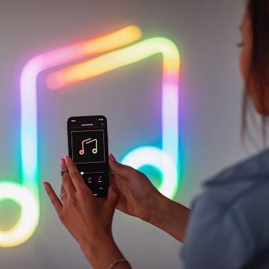 Twinkly&trade; Flex 200-Light RGB String Lights in White/Multi. View a larger version of this product image.