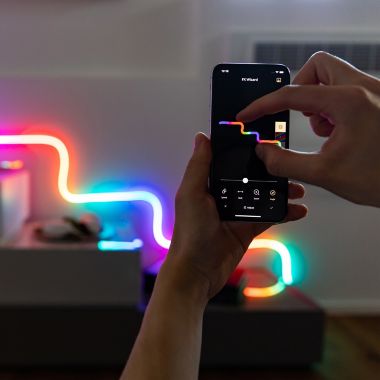 Twinkly&trade; Flex 200-Light RGB String Lights in White/Multi. View a larger version of this product image.