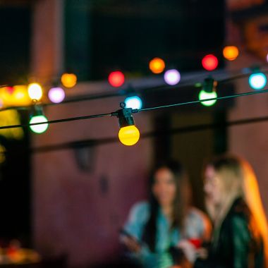 Twinkly&trade; 20-Light RGB String Lights in Black/Multi. View a larger version of this product image.