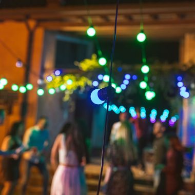 Twinkly&trade; 20-Light RGB String Lights in Black/Multi. View a larger version of this product image.