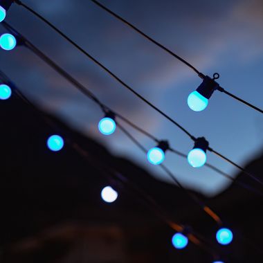 Twinkly&trade; 20-Light RGB String Lights in Black/Multi. View a larger version of this product image.