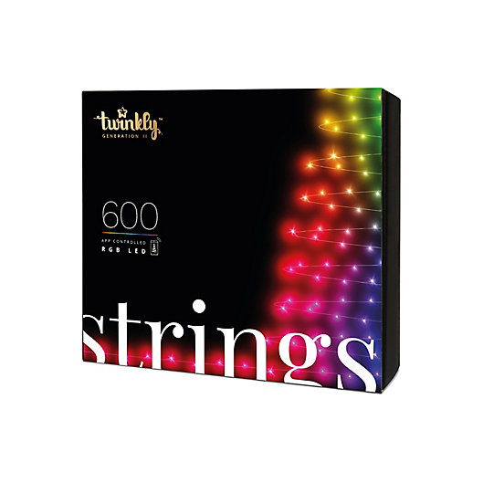 Alternate image 1 for Twinkly™ 600-Light Multicolored String Lights in Black/Multi