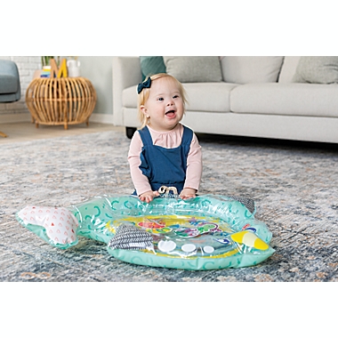 Infantino&reg; Pat & Play&trade; Narwhal Water Mat in Teal. View a larger version of this product image.