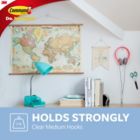 Alternate image 1 for 3M Command&trade; Damage-Free Hanging Medium Wall Hooks in Clear (Set of 2)